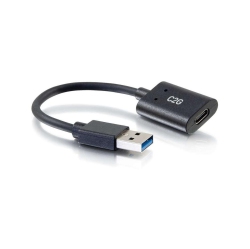 CABLES TO GO C2G 6In USB C USB A Superspeed USB 5GBps Adapter Converter - Female to Male