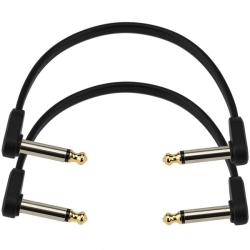PLANET WAVES Custom Series Flat Patch Cables - Right Angle / Right Angle 6 2 Pack