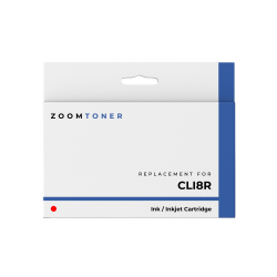 ZOOMTONER Compatible Canon Cli8R Ink / Inkjet Cartridge In Red