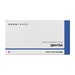 ZOOMTONER Compatible HP Q6473A Laser Toner Cartridge In Magenta