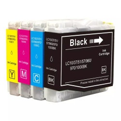 ZOOMTONER Compatible Brother Lc51 Ink / Inkjet Cartridges Set Black Cyan Magenta In Yellow