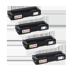 ZOOMTONER Compatible Ricoh Spc 220 / 221 / 240 Laser Toner Cartridge Set Black Cyan Magenta In Yellow