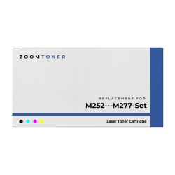 ZOOMTONER Compatible HP 201A Laser Toner Cartridge Set Black Cyan Magenta In Yellow