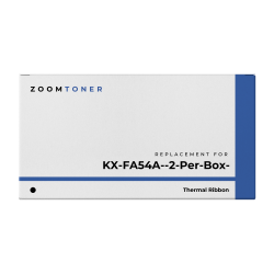 ZOOMTONER Compatible Panasonic Kx-Fa54A Thermal Ribbons (2 Per Box)