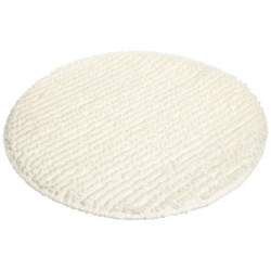 White Impact 1017 Polyester Blend Low Profile Carpet Bonnet 17 Diameter 1 Case of 6 each