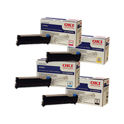OKI Data C3400 Laser Drum Unit Set Black Cyan Magenta In Yellow