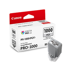 CANON Pfi-1000Pgy Ink / Inkjet Cartridge Photo In Gray
