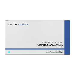 ZOOMTONER Compatible HP W2111A (206A) Laser Toner Cartridge No Chip In Cyan
