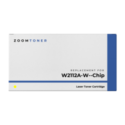 ZOOMTONER Compatible HP W2112A (206A) Laser Toner Cartridge No Chip In Yellow