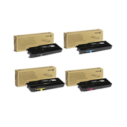 XEROX C400 / C405 High Yield Laser Toner Cartridge Set Black Cyan Magenta In Yellow