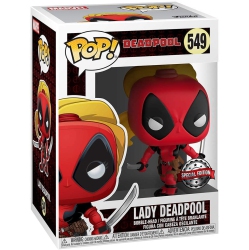 FUNKO Pop Marvel 3.75 Inch Action Figure Deadpool - Lady Deadpool # 549 Exclusive
