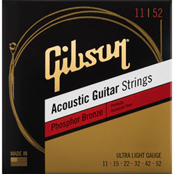 Cordes De Guitare Acoustique De Calibre Moyen 0,013-0,056 En Bronze Phosphoreux De Gibson (Sag-Pb13)