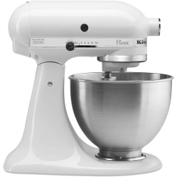 KITCHENAID Classic 4.5-Quart Stand Mixer K45Sswh-White-Open Box