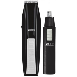 WAHL - Set Of 11 Pieces, Battery Beard Trimmer And Nose And Ear Trimmer In Gray