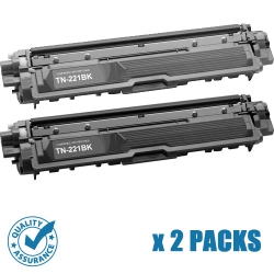 PRINTER PRO 2 Pack Brother Tn221/tn-221 Bk/tn225/tn-225 Toner Cartridge-Brother Printer Mfc-9130/9330/9340/3170/3180 In Black
