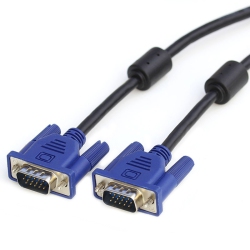 AXGEAR 15Ft 5M Svga M/m Lcd Led Monitor VGA Cable Cord Male to Male PC Projector In Blue