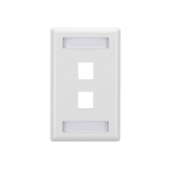 BLACK BOX Box Tion2 Wallplate, 2-Port Single-Ga Wpt464 (Wpt464)
