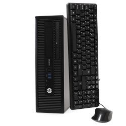HP Refurbished (Good) - Elitedesk 800 G1 Sff, Intel Quad Core I5 4590 Up to 3.7Ghz, 8G Ddr3, 256G SSD, Wifi, Bt, DVD, W10P64 (En/fr/es)
