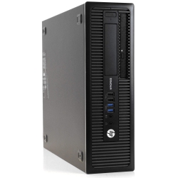 HP Refurbished (Good) - Elitedesk 800 G1 Sff, Intel Quad Core I5 4590 Up to 3.7G, 16G Ddr3, 256G SSD, Wifi, Bt, DVD, W10P64 (En/fr/es)