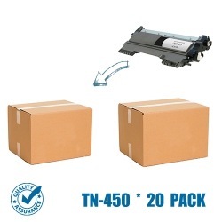 PRINTER PRO 20 Pack Brother Tn450/tn-450/tn420 Toner Cartridge-Brother Printer Hl-2240/2280/dcp-7060/mfc-7360/7860D In Black