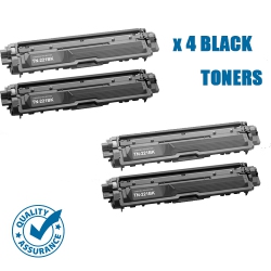PRINTER PRO 4 Pack Brother Tn221/tn-221 Bk/tn225/tn-225 Toner Cartridge-Brother Printer Mfc-9130/9330/9340/3170/3180 In Black
