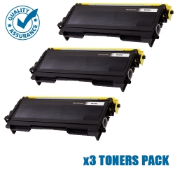 PRINTER PRO 3 Pack Brother Tn350/tn-350 Toner Cartridge-Brother Printer Dcp-7020/hl-2030/2070/7220/mfc-7420/7820 In Black