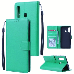 CSMART [Cs] Samsung Galaxy A10E / A20E Case, Magnetic Leather Folio Wallet Flip Case Cover With Card Slot In Teal