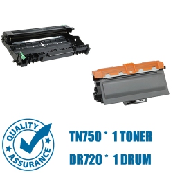 PRINTER PRO Toner & Drum Pack- Brother Tn750 & Dr720-Brother Printer Dcp-8110/hl-5440D/6180Dw/mfc-8510Dn