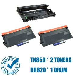 PRINTER PRO 2 Toners & Drum- Brother Tn850 & Dr820- Brother Printer Mfc-L5700Dw/mfc-L5850Dw/mfc-L5900Dw