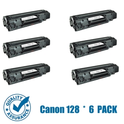 PRINTER PRO 6 Pack Canon 128/canon-128/128 Toner Cartridge -Canon Printer Mf4400/4450/4412/4420/4550/4570 In Black
