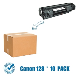 PRINTER PRO 10 Pack Canon 128/canon-128/128 Toner Cartridge -Canon Printer Mf4400/4450/4412/4420/4550/4570 In Black