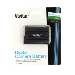 BOWER Replacement En-El15 Battery for Nikon 1 V1, D800 And D7000
