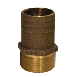 GROCO 1" Npt X 1-1/8" Bronze Full Flow Pipe to Hose Straight Fitting