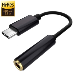 CABLESHARK USB C Dac - USB C Headphone Adapter - Portable 32 Bit Headphone Amplifier-Type C to 3.5MM Jack Adapter - Premium Sound Enhance