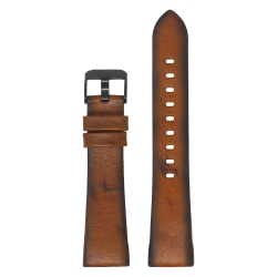 STRAPSCO Antique Leather Watch Band Strap for Fitbit Charge 4 - Rust