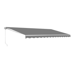 ALEKO ® Awm16X10Gy80 Retractable Motorized Patio Awning 16 X 10 Feet Color In Grey
