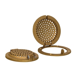 GROCO Bronze Round Hull Strainer W/access Door F/up to 1" Thru-Hull