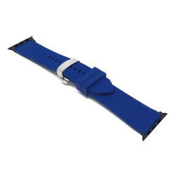 BANDINI Silicone / Rubber Watch Strap for Apple Watch Band 42MM (Series 11/10) /41MM / 40MM / 38Mm, Series 11 10 9 8 7 6 5 & Se, Deployment Clasp /