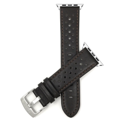 BANDINI Extra Long (Xl) Leather Watch Strap for Apple Watch Band 46MM / 49MM / 45MM / 44MM / 42MM (Series 3), Series 11 10 9 8 7 6 5 Se, Ultra 3 2
