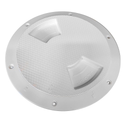SEA-DOG Textured Quarter Turn Deck Plate - - 5" In White