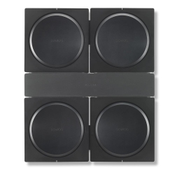 FLEXSON Wall Mount for 4 Sonos Amps (Black)