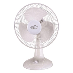 HAUZ Df1-12 - 12 Inch Standing Fan, Oscillating In White