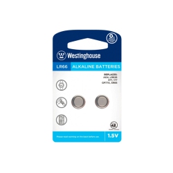 WESTINGHOUSE 10-Pack Lr66 / Ag4 Alkaline Button Batteries (5 Cards Of 2)
