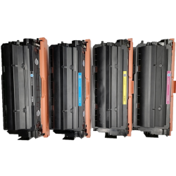 GOTONERS Generic Packaged 4Pk HP 655A Cf450A Cf451A Cf452A Cf453A Combo Compatible Toner Cartridge