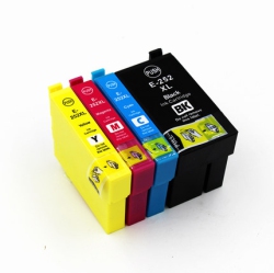 GOTONERS Generic Packaged 4Pk Epson New Compatible T252Xl High Yield Cmyk Four Color Inkjet Set for Epson Wf-3620/3640/7610/7620