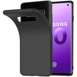CSMART 【】 Ultra Thin Soft Tpu Silicone Jelly Bumper Back Cover Case for Samsung Galaxy S10 In Black