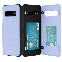 GOOSPERY Topsave Magnet Door Bumper Armor Case for Samsung S10E, Light In Purple