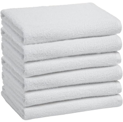 CANADIAN LINEN Basic Economy Bath Towels 24X50 Inches 6 Pack Soft Absorbent Hospitality Cotton Towels for Bathroom, Hotel, Motel, Spa, Salon & Gym