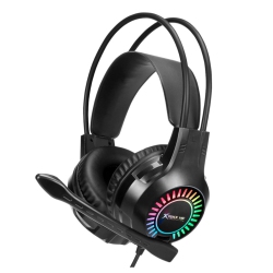 XTRIKE ME Gh-709 - Wired Gaming Headset, Backlit With Microphone In Black