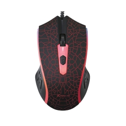 XTRIKE ME Gm-206 - Optical Gaming Mouse, Wired With 4 Buttons And 7 Color Backlight, Dpi 800/1000/1200 In Black